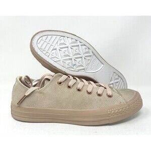 Converse CTAS OX Womens Shoes Bisque Blush Gold 158411C Size 7